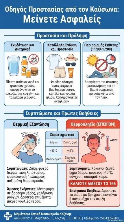 Οδηγός προστασίας από τον καύσωνα