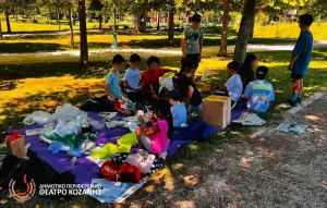 Παιδιά σε θεατρικό εργαστήριο